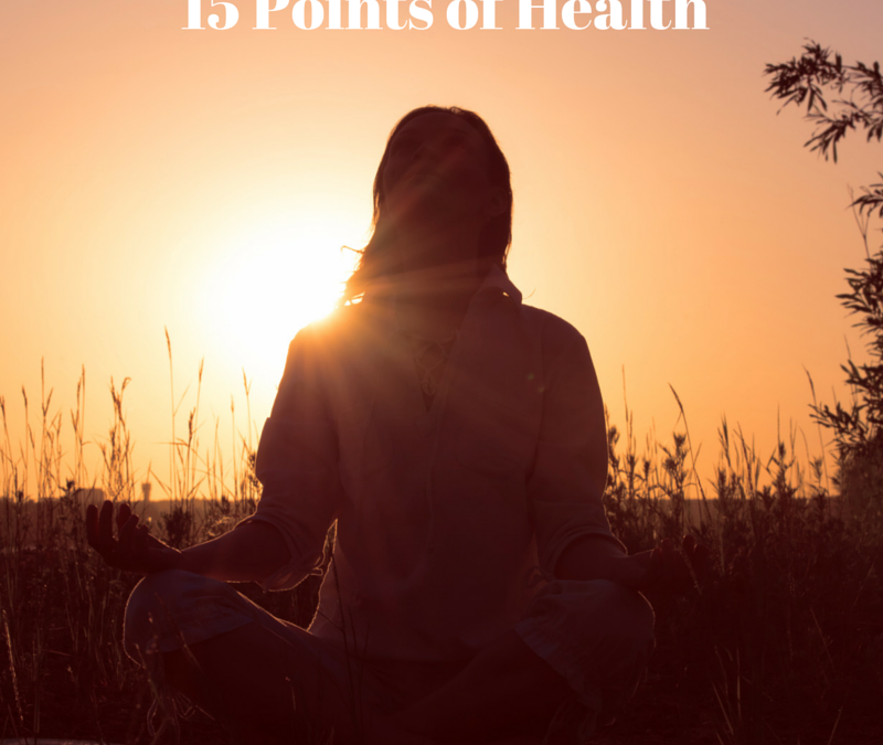 Warning Signs – 15 Points of Health