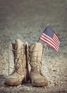 Military Boots - Free Acupuncture Sessions for Military Veterans