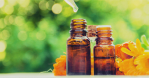 Natural Medicine with flowers