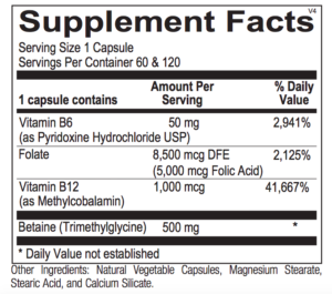 cardio support b supplement facts