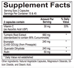 curcumax plus supplement facts