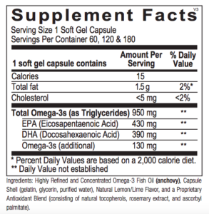 omega max supplement facts